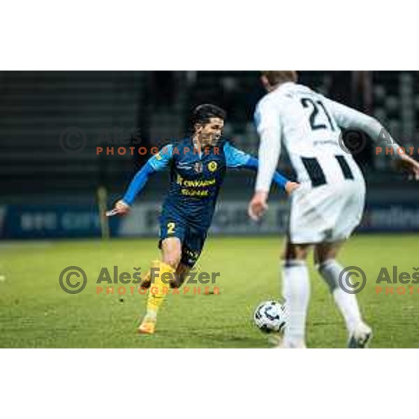 Juan Nieto in action during Prva liga Telemach 2025/2026 football match between Mura and Celje at Fazanerija, Murska Sobota, Slovenia on October 25, 2025 Photo: Sebastijan Andrejek Bukovec