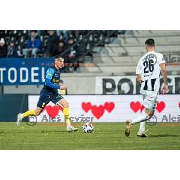 Mario Kvesic in action during Prva liga Telemach 2025/2026 football match between Mura and Celje at Fazanerija, Murska Sobota, Slovenia on October 25, 2025 Photo: Sebastijan Andrejek Bukovec