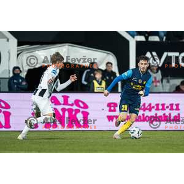 Nikita Iosifov in action during Prva liga Telemach 2025/2026 football match between Mura and Celje at Fazanerija, Murska Sobota, Slovenia on October 25, 2025 Photo: Sebastijan Andrejek Bukovec