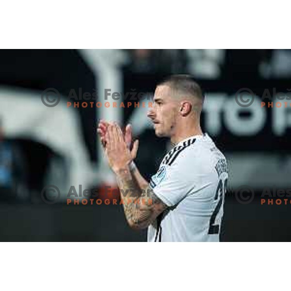Dario Vizinger in action during Prva liga Telemach 2025/2026 football match between Mura and Celje at Fazanerija, Murska Sobota, Slovenia on October 25, 2025 Photo: Sebastijan Andrejek Bukovec
