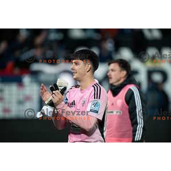 Nejc Dermastija in action during Prva liga Telemach 2025/2026 football match between Mura and Celje at Fazanerija, Murska Sobota, Slovenia on October 25, 2025 Photo: Sebastijan Andrejek Bukovec