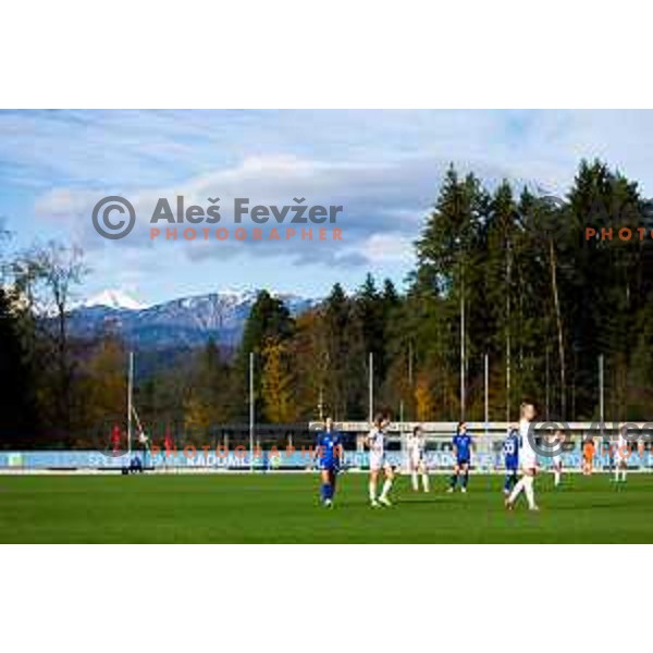 Sportni park Radomlje during Women\'s friendly football match between Slovenia and Serbia in Sportni park Radomlje, Slovenia on October 27, 2025. Photo: Filip Barbalic