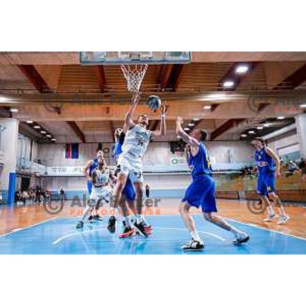 of Perspektiva Ilirija in action during OTP Bank League 2025/2026 basketball match between Perspektiva Ilirija and Sencur GGD in Jezica Hall, Ljubljana, Slovenia on October 28, 2025