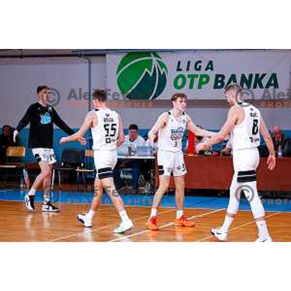 in action during OTP Bank League 2025/2026 basketball match between Perspektiva Ilirija and Sencur GGD in Jezica Hall, Ljubljana, Slovenia on October 28, 2025