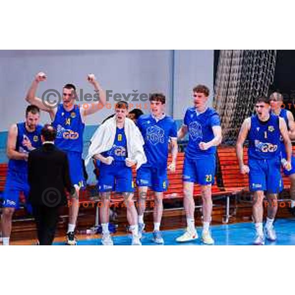 in action during OTP Bank League 2025/2026 basketball match between Perspektiva Ilirija and Sencur GGD in Jezica Hall, Ljubljana, Slovenia on October 28, 2025