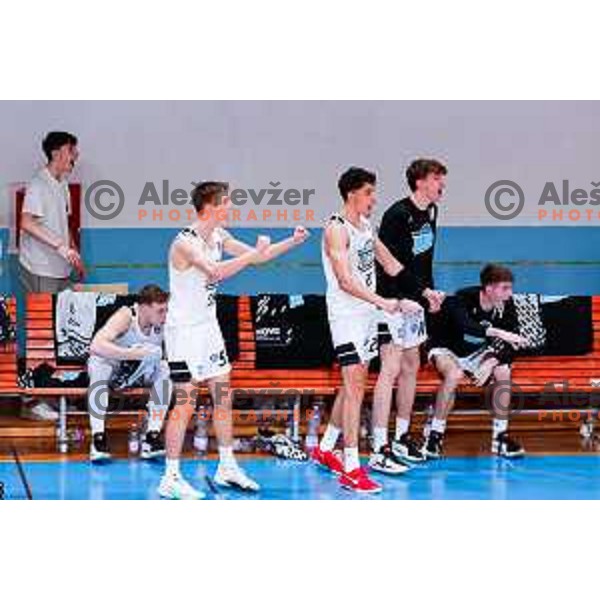 in action during OTP Bank League 2025/2026 basketball match between Perspektiva Ilirija and Sencur GGD in Jezica Hall, Ljubljana, Slovenia on October 28, 2025