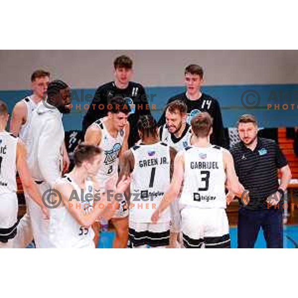 in action during OTP Bank League 2025/2026 basketball match between Perspektiva Ilirija and Sencur GGD in Jezica Hall, Ljubljana, Slovenia on October 28, 2025