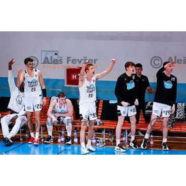 in action during OTP Bank League 2025/2026 basketball match between Perspektiva Ilirija and Sencur GGD in Jezica Hall, Ljubljana, Slovenia on October 28, 2025