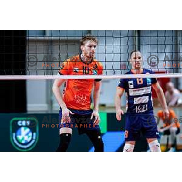 in action during CEV Champions Leauge 2026 Men Early round match between ACH Volley (SLO) and Orion Doetinchem (NED) in Tivoli Hall, Ljubljana, Slovenia on October 30, 2025