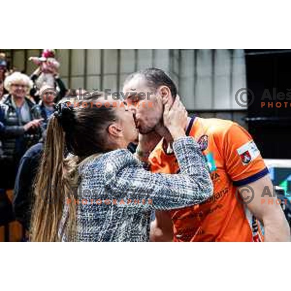 in action during CEV Champions Leauge 2026 Men Early round match between ACH Volley (SLO) and Orion Doetinchem (NED) in Tivoli Hall, Ljubljana, Slovenia on October 30, 2025