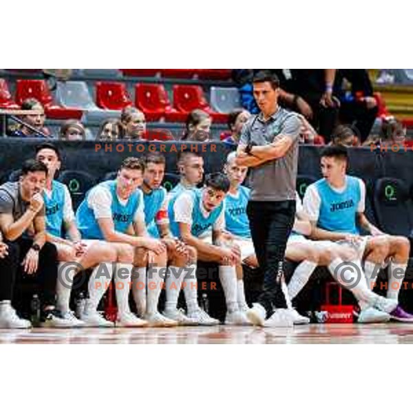 Mile Simeunovic, head coach of Siliko Vrhnika during UEFA Futsal Champions League match between Siliko Vrhnika (SLO) and Forca (MKD) in Kodeljevo Hall, Ljubljana, Slovenia on October 30, 2025