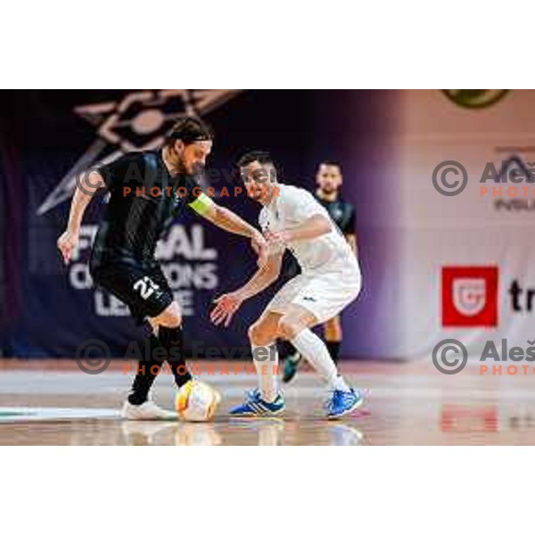 in action during UEFA Futsal Champions League match between Siliko (SLO) and Forca (MKD) in Kodeljevo Hall, Ljubljana, Slovenia on October 30, 2025