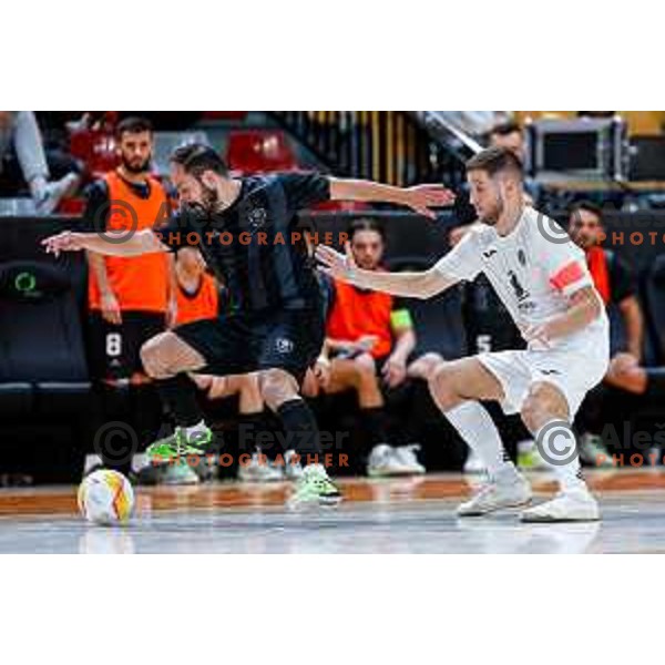 Tod Ciuha in action during UEFA Futsal Champions League match between Siliko (SLO) and Forca (MKD) in Kodeljevo Hall, Ljubljana, Slovenia on October 30, 2025