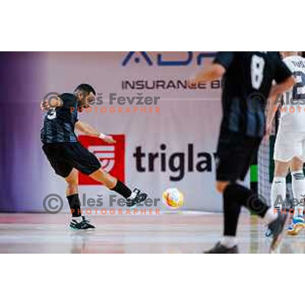 in action during UEFA Futsal Champions League match between Siliko (SLO) and Forca (MKD) in Kodeljevo Hall, Ljubljana, Slovenia on October 30, 2025