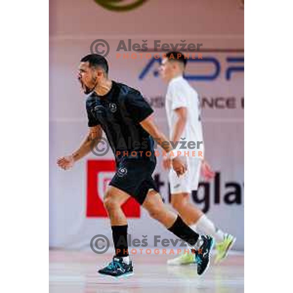 in action during UEFA Futsal Champions League match between Siliko (SLO) and Forca (MKD) in Kodeljevo Hall, Ljubljana, Slovenia on October 30, 2025