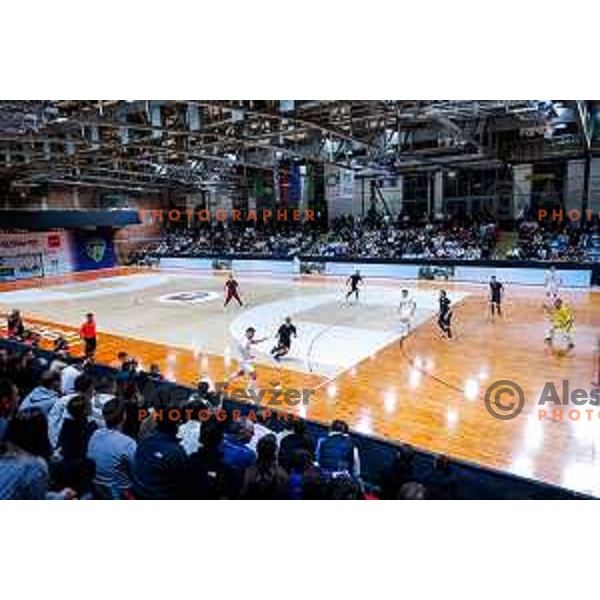 in action during UEFA Futsal Champions League match between Siliko (SLO) and Forca (MKD) in Kodeljevo Hall, Ljubljana, Slovenia on October 30, 2025
