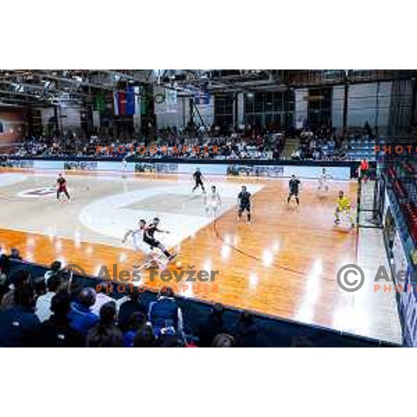 in action during UEFA Futsal Champions League match between Siliko (SLO) and Forca (MKD) in Kodeljevo Hall, Ljubljana, Slovenia on October 30, 2025