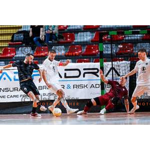 Tod Ciuha in action during UEFA Futsal Champions League match between Siliko (SLO) and Forca (MKD) in Kodeljevo Hall, Ljubljana, Slovenia on October 30, 2025