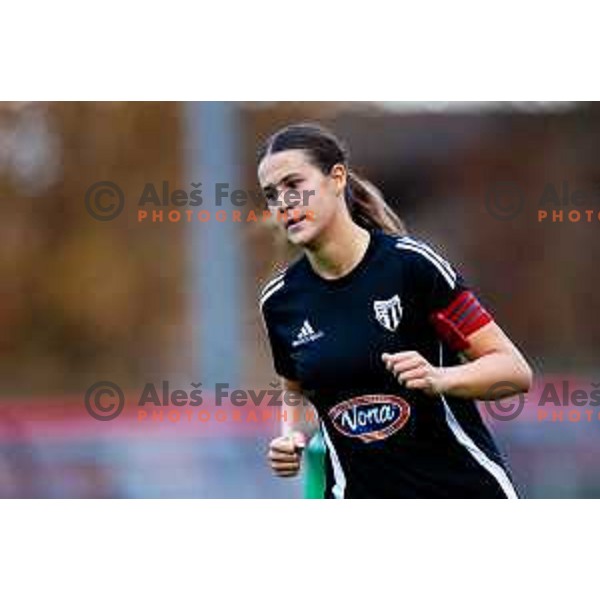 Ana Milovic of ZNK Mura Nona in action during Triglav Women\'s Football League match between ZNK Olimpija and ZNK Mura Nona in Kodeljevo, Ljubljana, Slovenia on October 31, 2025. Photo: Filip Barbalic