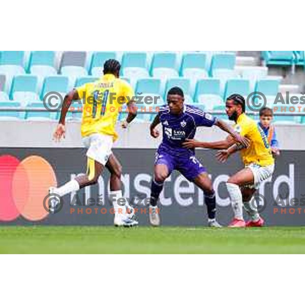 in action during Prva liga Telemach 2025/2026 football match between Bravo Big Bang and Maribor in Ljubljana, Slovenia on November 1, 2025