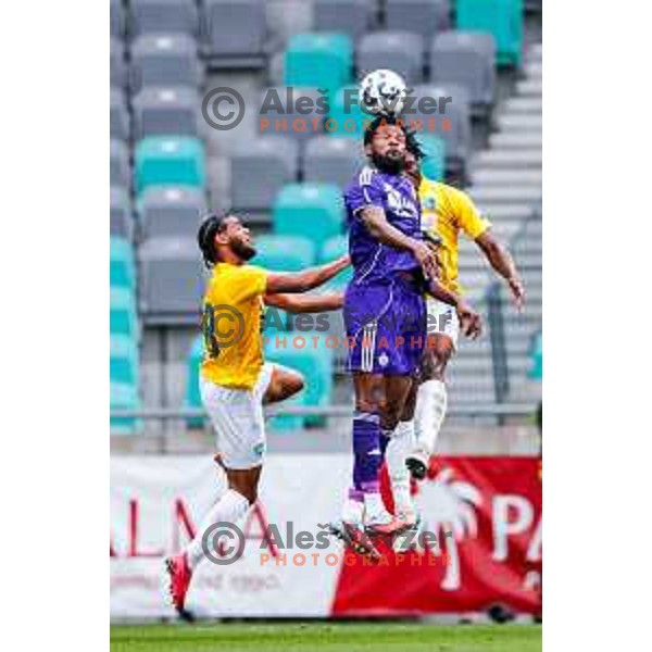 Benjamin Tetteh of Maribor in action during Prva liga Telemach 2025/2026 football match between Bravo Big Bang and Maribor in Ljubljana, Slovenia on November 1, 2025