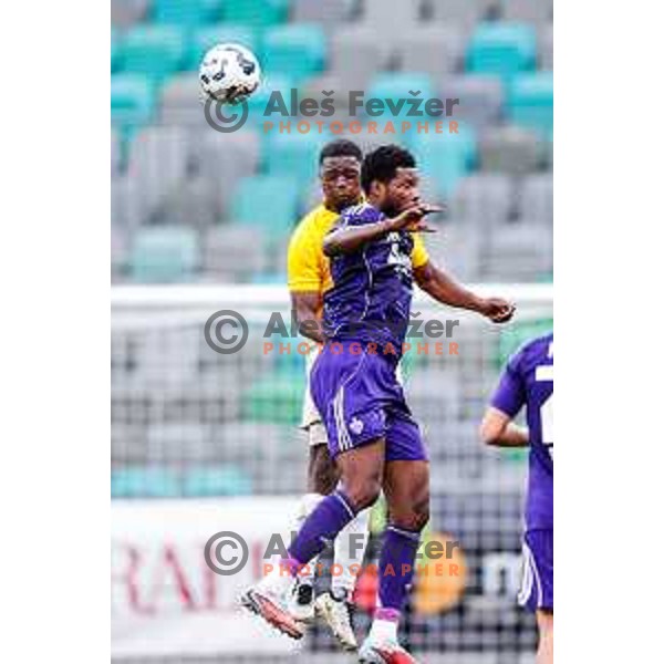 Benjamin Tetteh of Maribor in action during Prva liga Telemach 2025/2026 football match between Bravo Big Bang and Maribor in Ljubljana, Slovenia on November 1, 2025