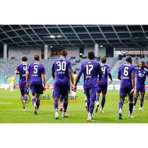 in action during Prva liga Telemach 2025/2026 football match between Bravo Big Bang and Maribor in Ljubljana, Slovenia on November 1, 2025