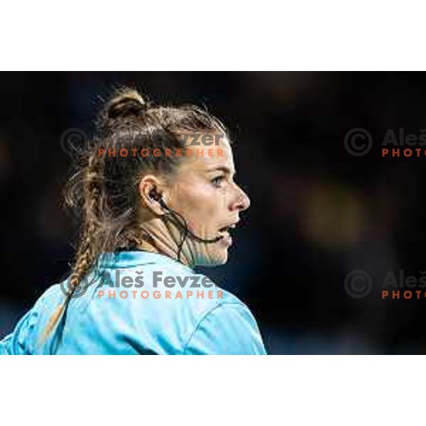 Referee Stasa Spur during Prva liga Telemach 2025/26 football match between NK Celje and NK Aluminij in Stadion z’dezele, Celje, Slovenia on November 1, 2025. Photo: Jure Banfi