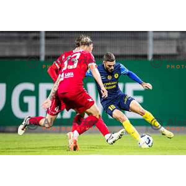 Danijel Sturm in action during Prva liga Telemach 2025/26 football match between NK Celje and NK Aluminij in Stadion z’dezele, Celje, Slovenia on November 1, 2025. Photo: Jure Banfi