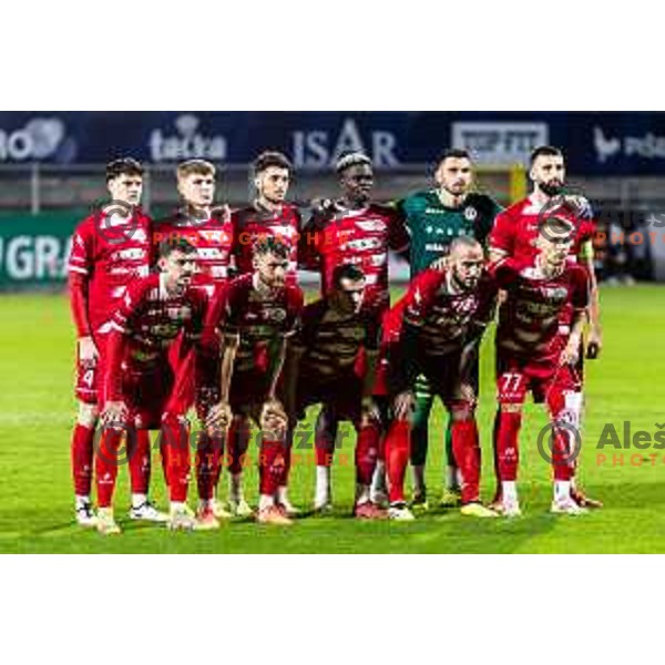 NK Aluminij starting eleven during Prva liga Telemach 2025/26 football match between NK Celje and NK Aluminij in Stadion z’dezele, Celje, Slovenia on November 1, 2025. Photo: Jure Banfi