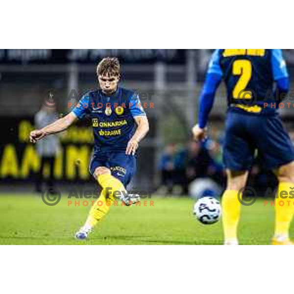 Florjan Jevsenak in action during Prva liga Telemach 2025/26 football match between NK Celje and NK Aluminij in Stadion z’dezele, Celje, Slovenia on November 1, 2025. Photo: Jure Banfi