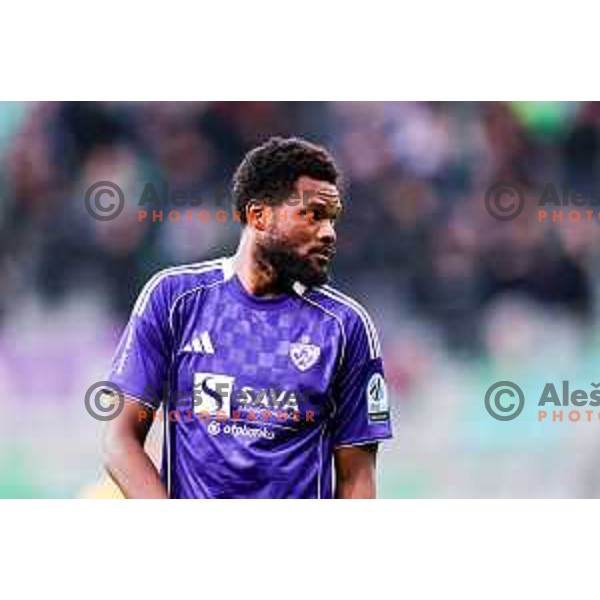 Benjamin Tetteh during Prva liga Telemach 2025/2026 football match between Bravo Big Bang and Maribor in Ljubljana, Slovenia on November 1, 2025