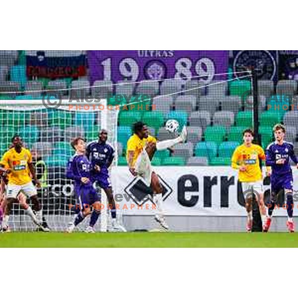 in action during Prva liga Telemach 2025/2026 football match between Bravo Big Bang and Maribor in Ljubljana, Slovenia on November 1, 2025