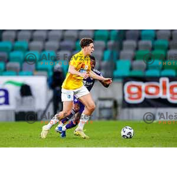 in action during Prva liga Telemach 2025/2026 football match between Bravo Big Bang and Maribor in Ljubljana, Slovenia on November 1, 2025