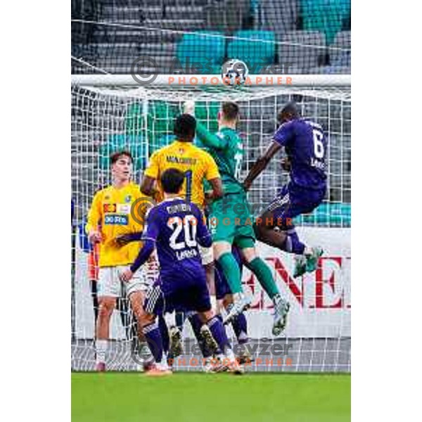 in action during Prva liga Telemach 2025/2026 football match between Bravo Big Bang and Maribor in Ljubljana, Slovenia on November 1, 2025