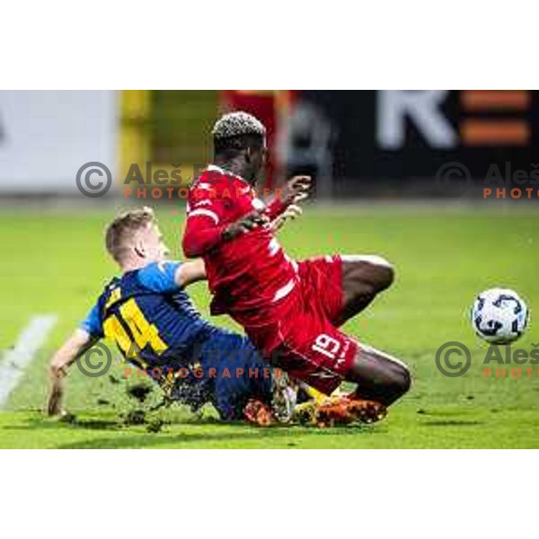 Sule Wisdom Aondowase in action during Prva liga Telemach 2025/26 football match between NK Celje and NK Aluminij in Stadion z’dezele, Celje, Slovenia on November 1, 2025. Photo: Jure Banfi