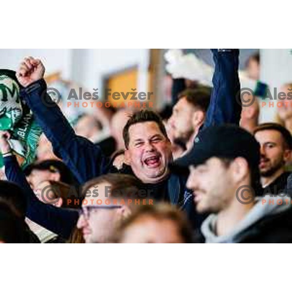 of SZ Olimpija in action during IceHL 2025/2026 ice-hockey match between SZ Olimpija and Tiwag Innsbruck in Tivoli Hall, Ljubljana, Slovenia on October 12, 2025