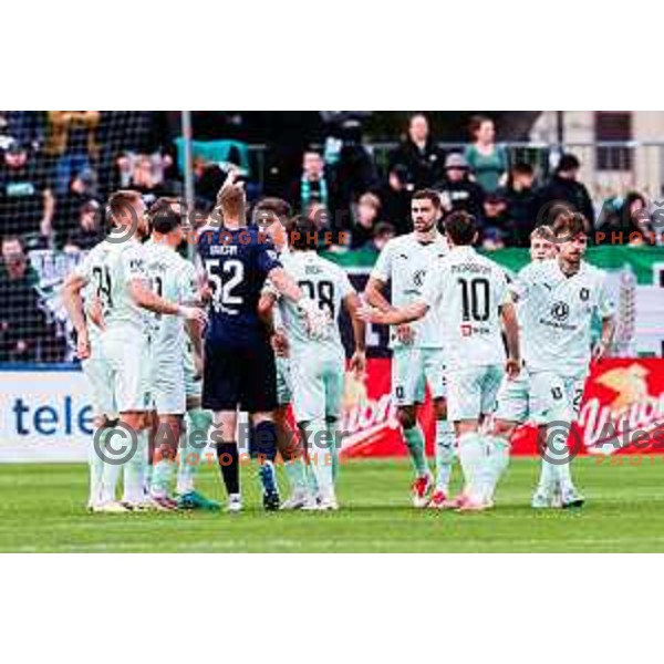 in action during Prva liga Telemach 2025/2026 football match between Koper and Olimpija at Bonifika Stadium in Koper, Slovenia on November 2, 2025