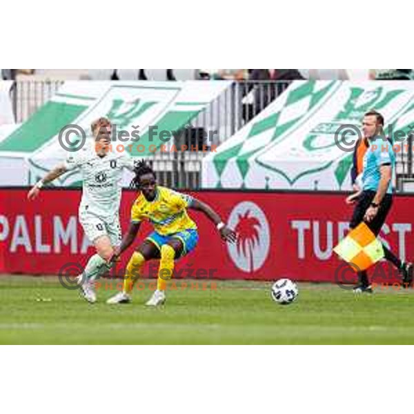 in action during Prva liga Telemach 2025/2026 football match between Koper and Olimpija at Bonifika Stadium in Koper, Slovenia on November 2, 2025