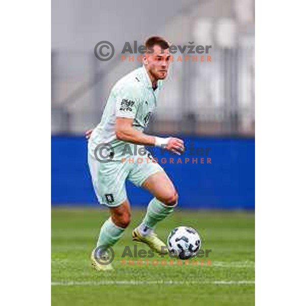 in action during Prva liga Telemach 2025/2026 football match between Koper and Olimpija at Bonifika Stadium in Koper, Slovenia on November 2, 2025