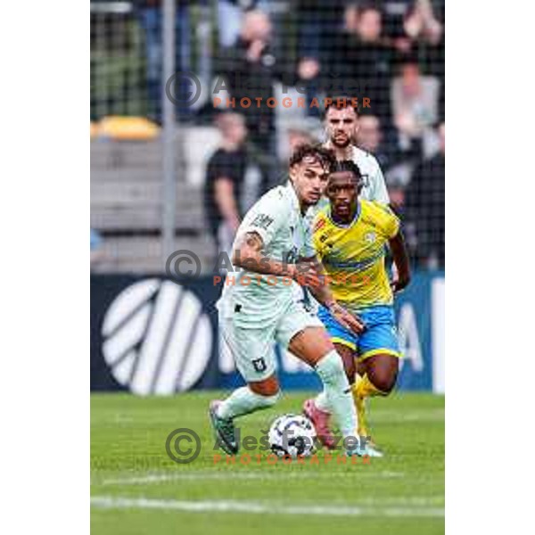 in action during Prva liga Telemach 2025/2026 football match between Koper and Olimpija at Bonifika Stadium in Koper, Slovenia on November 2, 2025