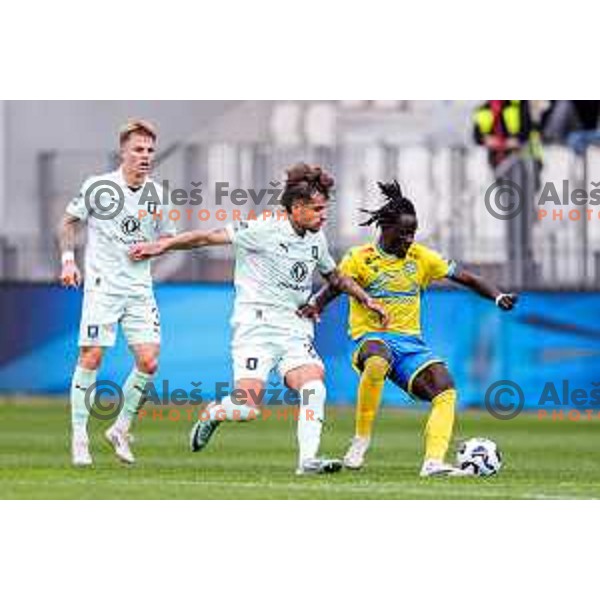 in action during Prva liga Telemach 2025/2026 football match between Koper and Olimpija at Bonifika Stadium in Koper, Slovenia on November 2, 2025