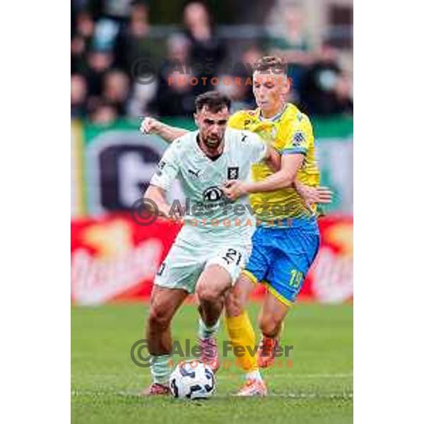 in action during Prva liga Telemach 2025/2026 football match between Koper and Olimpija at Bonifika Stadium in Koper, Slovenia on November 2, 2025
