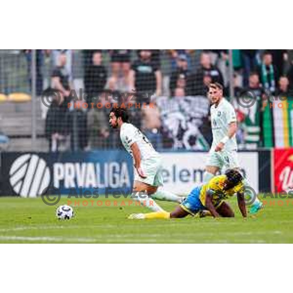 in action during Prva liga Telemach 2025/2026 football match between Koper and Olimpija at Bonifika Stadium in Koper, Slovenia on November 2, 2025