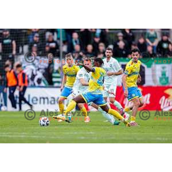 in action during Prva liga Telemach 2025/2026 football match between Koper and Olimpija at Bonifika Stadium in Koper, Slovenia on November 2, 2025