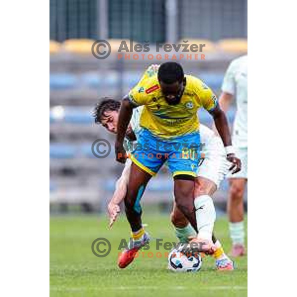 in action during Prva liga Telemach 2025/2026 football match between Koper and Olimpija at Bonifika Stadium in Koper, Slovenia on November 2, 2025