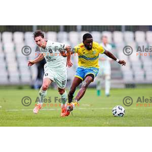 in action during Prva liga Telemach 2025/2026 football match between Koper and Olimpija at Bonifika Stadium in Koper, Slovenia on November 2, 2025