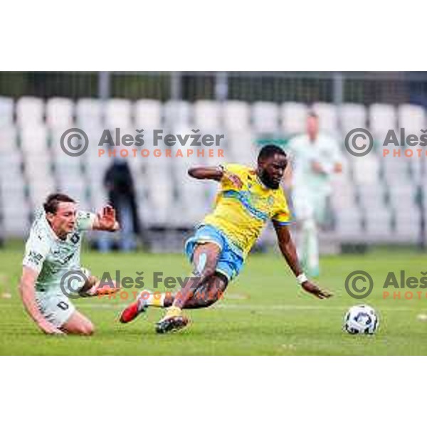 in action during Prva liga Telemach 2025/2026 football match between Koper and Olimpija at Bonifika Stadium in Koper, Slovenia on November 2, 2025