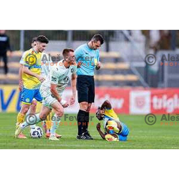 in action during Prva liga Telemach 2025/2026 football match between Koper and Olimpija at Bonifika Stadium in Koper, Slovenia on November 2, 2025