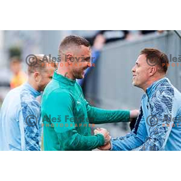 Jasmin Kurtic and Josip Ilicic during Prva liga Telemach 2025/2026 football match between Koper and Olimpija at Bonifika Stadium in Koper, Slovenia on November 2, 2025